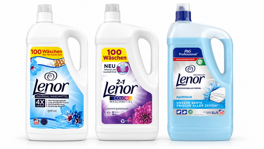 Lenor Мега Комплект 15 л – 3 продукта / 200+ пранета