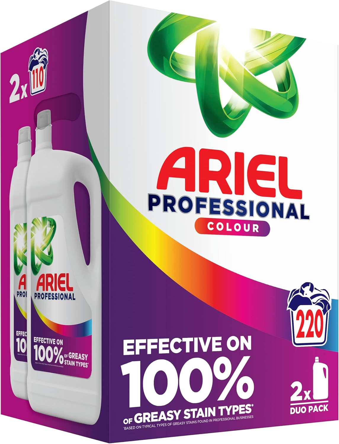 2x4.95L ARIEL Professional Duo Pack – Течен Перилен Препарат Color – 220 Пранета